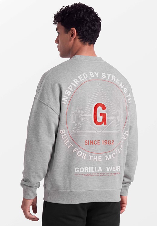 Leeds Oversized Sweater - Light Gray Melange - S