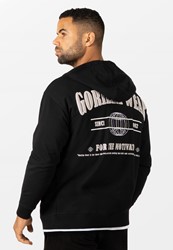 Scofield Zipped Hoodie - Black