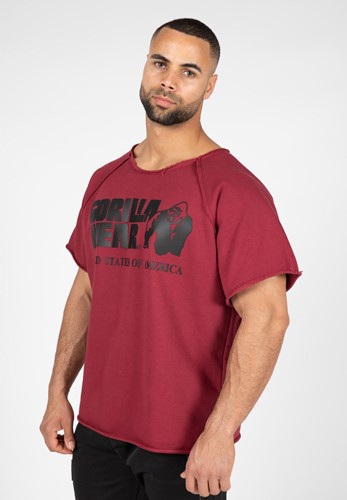 Classic Workout Top - Burgundy Red - S/M