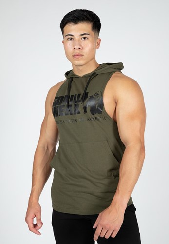Rogers Hooded Tank Top - Army Green - S
