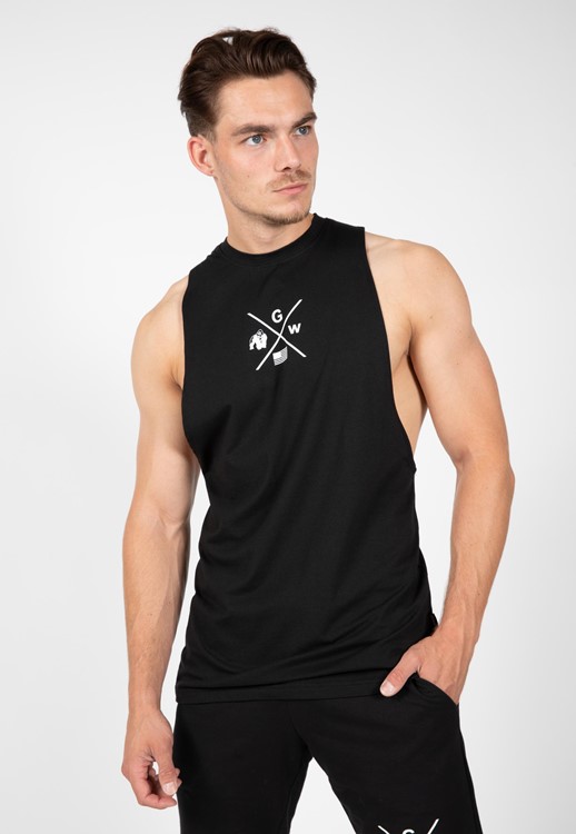 Cisco Drop Armhole Tank Top - Black/White - XL