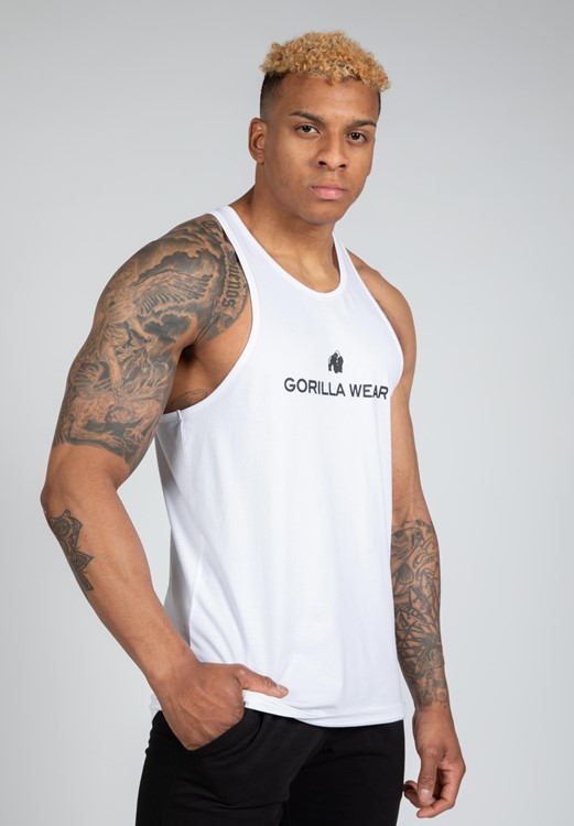 Carter Stretch Tank Top - White - 2XL