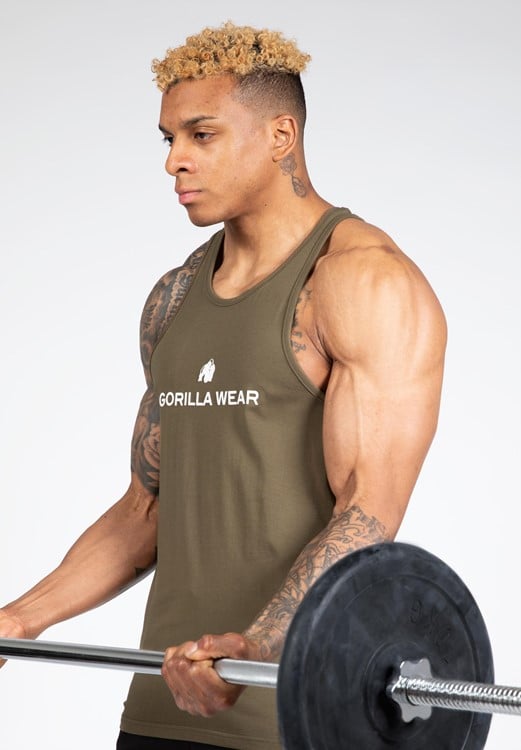 Carter Stretch Tank Top - Army Green - M