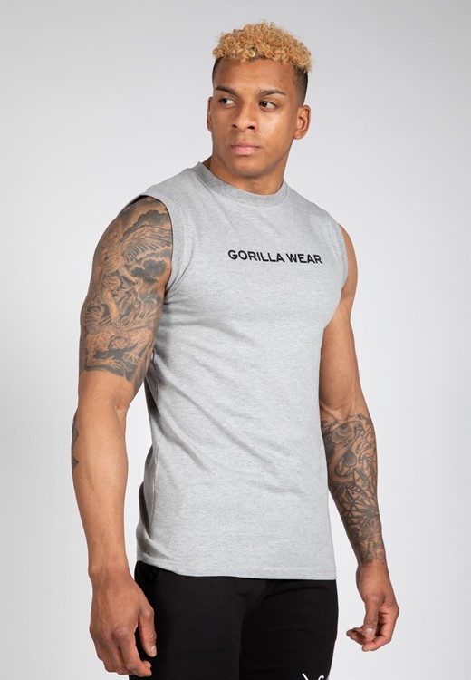 Sorrento Sleeveless T-Shirt - Gray - 3XL