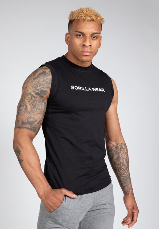 Sorrento Sleeveless T-Shirt - Black - S