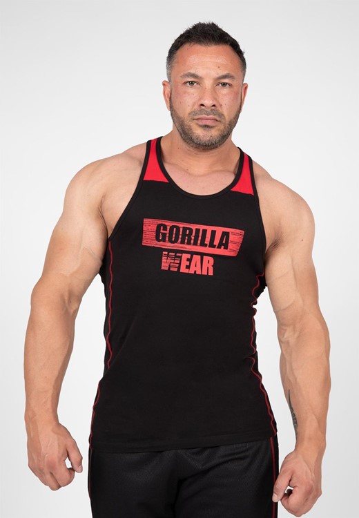 Wallace Tank Top - Black/Red - S