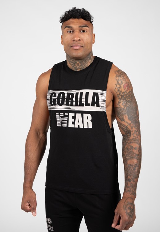 Lopez Drop Armhole Tank Top - Black - L