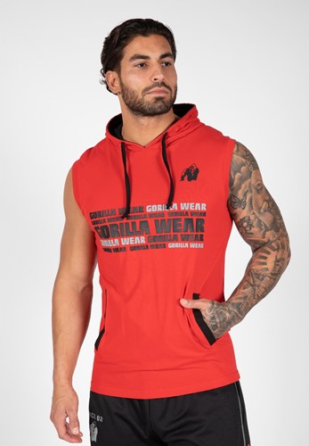 Melbourne S/L Hooded T-shirt - Red - 2XL
