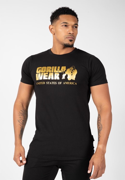Classic T-shirt - Black/Gold - 2XL