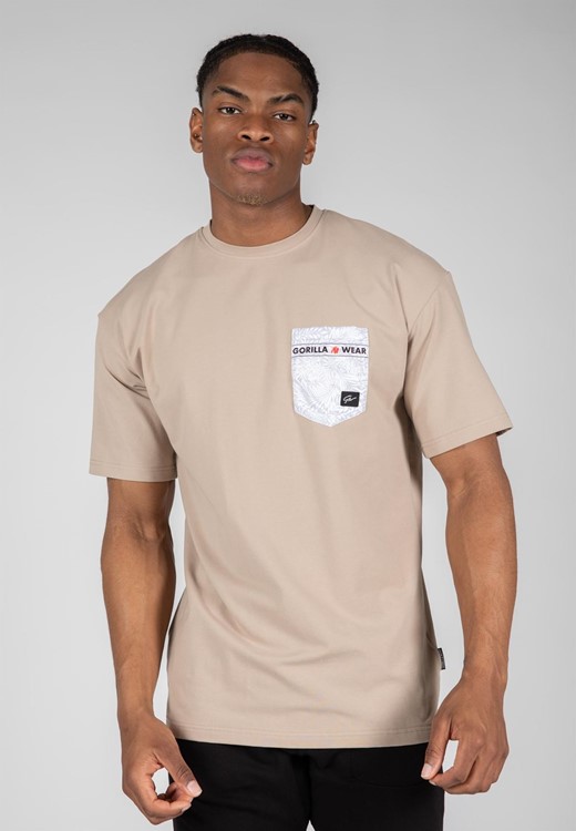 Dover Oversized T-Shirt - Beige - L