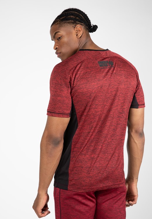 Fremont T-Shirt - Burgundy Red/Black - 3XL