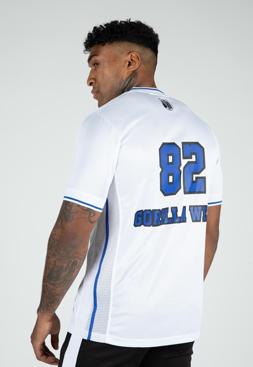 San Mateo T-Shirt - White/Blue - S