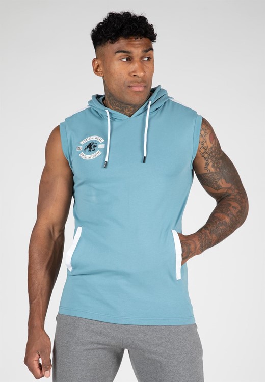 Oswego S/L Hooded T-Shirt - Blue - L