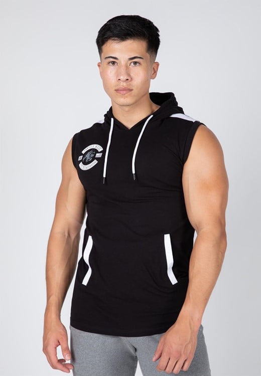 Oswego S/L Hooded T-Shirt - Black - 4XL