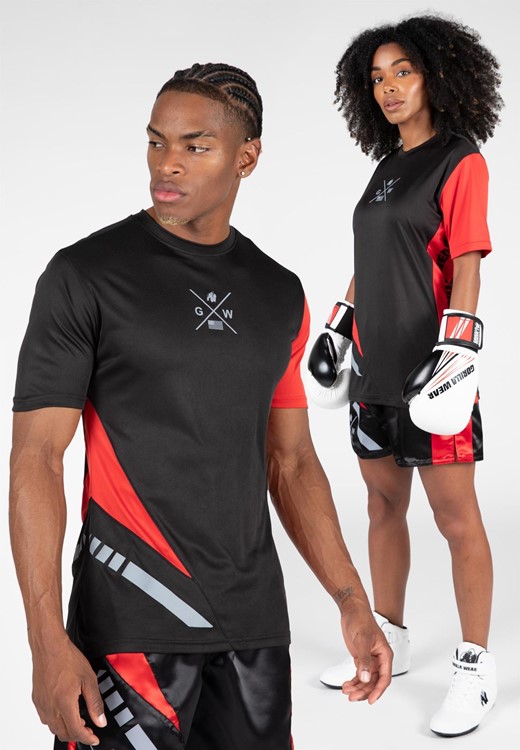 Hornell T-Shirt - Black/Red - XL