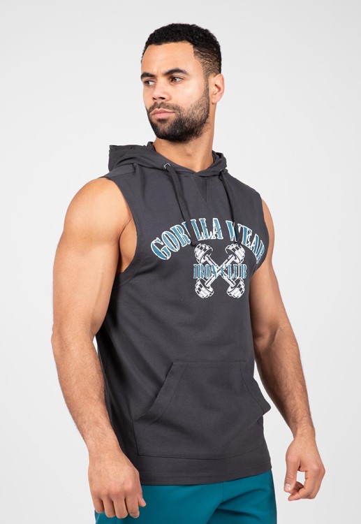 Chico S/L Hooded T-Shirt - Dark Gray - S