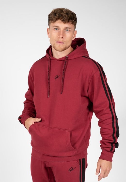 Banks Oversized Hoodie - Burgundy Red/Black - 3XL