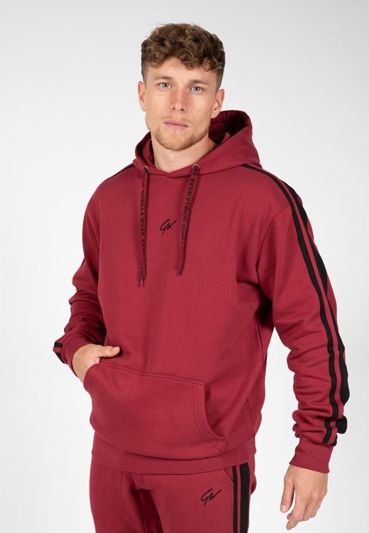 Banks Oversized Hoodie - Burgundy Red/Black - L