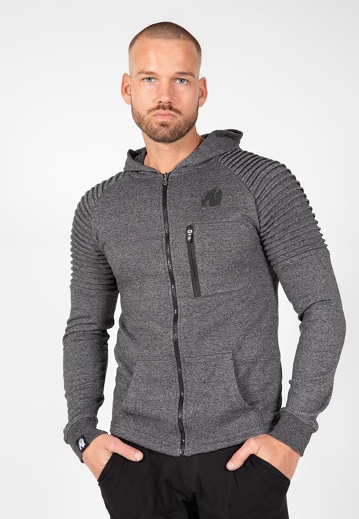 Delta Zipped Hoodie - Gray - 4XL
