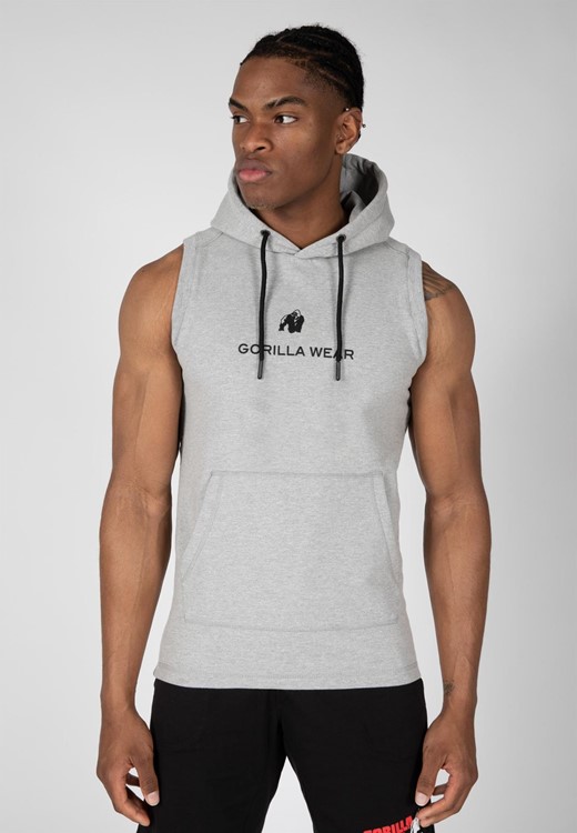 Lincoln Sleeveless Hoodie - Gray - XL