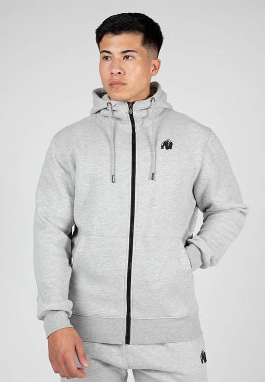 Kennewick Zipped Hoodie - Gray - S