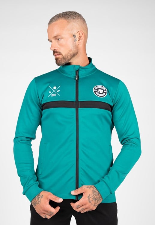 Vernon Track Jacket - Teal Green - L