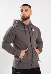 Georgia Zipped Hoodie - Gray