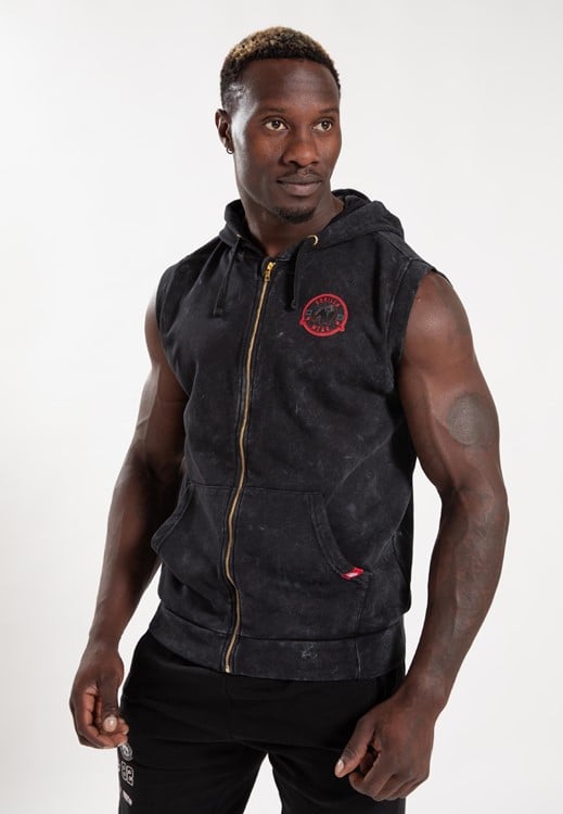 Silverdale Sleeveless Hoodie - Black - 3XL