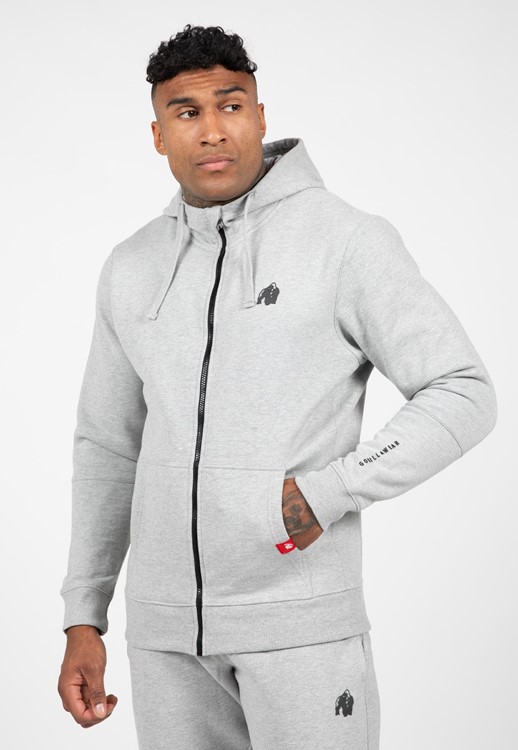 Leon Zipped Hoodie - Gray - 2XL
