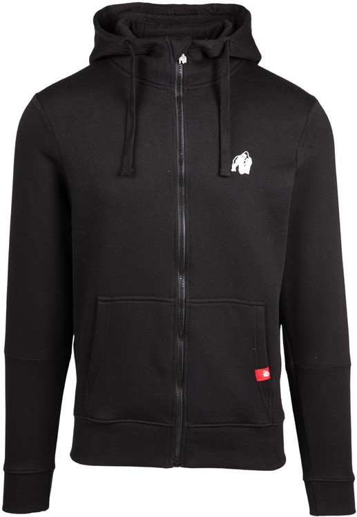 Leon Zipped Hoodie Black