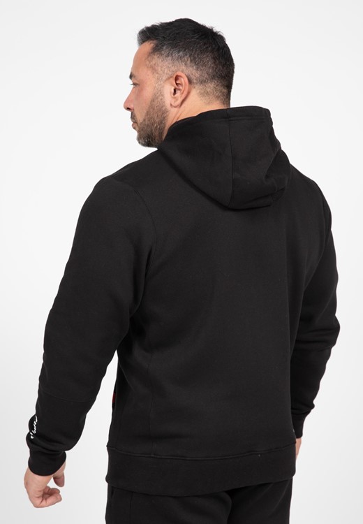 Leon Zipped Hoodie Black