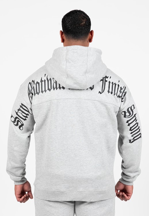 Utah Zipped Hoodie - Light Gray Melange - 2XL