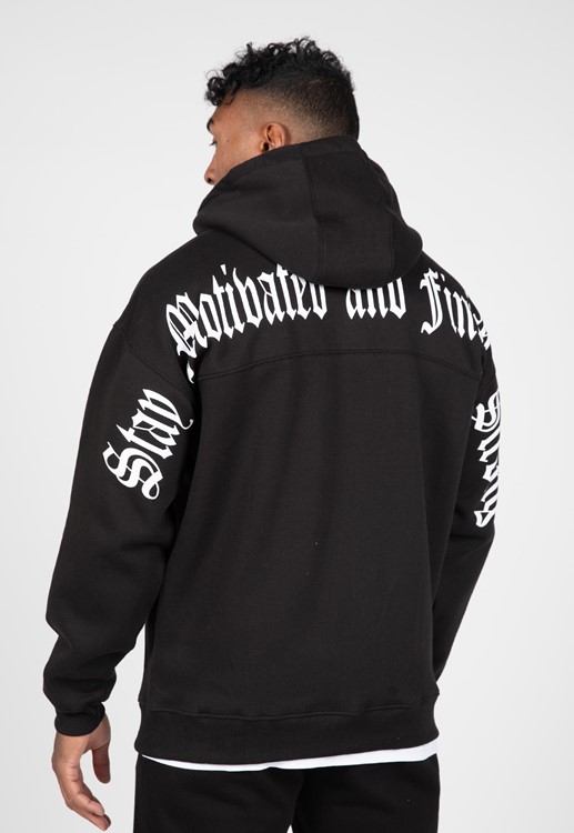 Utah Zipped Hoodie - Black - XL