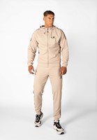 Harvey Hooded Track Jacket - Beige