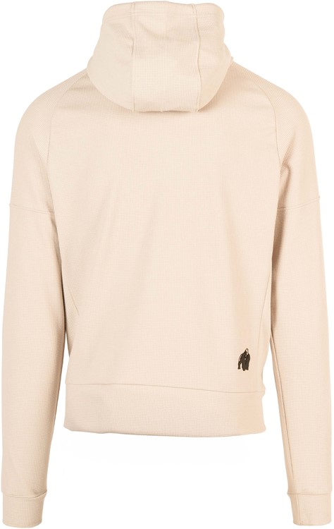 Harvey Hooded Track Jacket - Beige
