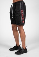 Functional Mesh Shorts - Black/Red-S/M