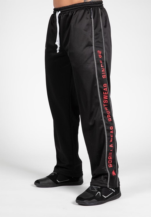 Functional Mesh Pants - Black/Red - S/M