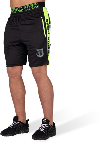 Shelby Shorts - Black/Neon Lime - 3XL