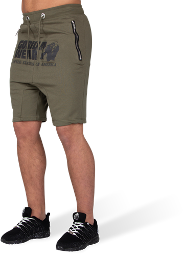 Alabama Drop Crotch Shorts - Army Green - S