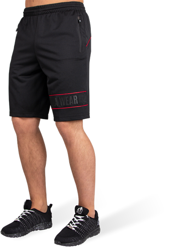 Branson Shorts - Black/Red - 2XL