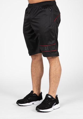 Branson Shorts - Black/Red - 4XL