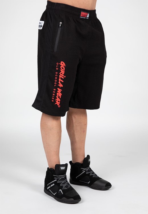 Augustine Old School Shorts - Black/Red - S/M