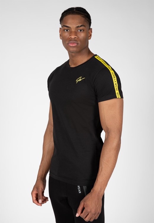 Chester T-shirt - Black/Yellow - S