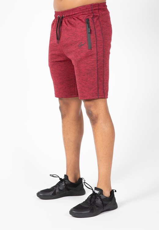 Wenden Track Shorts - Burgundy Red - 3XL