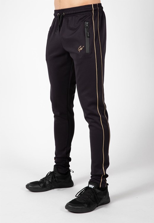 Wenden Track Pants - Black/Gold - 2XL