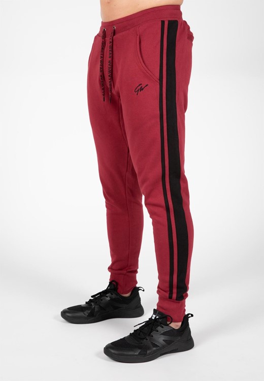 Banks Sweatpants - Burgundy Red/Black - XL