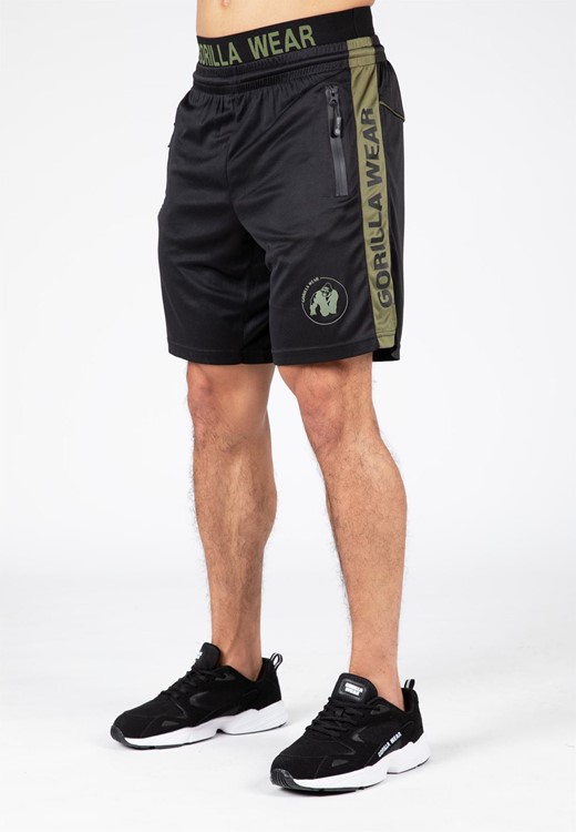 Atlanta Shorts - Black/Green - S/M