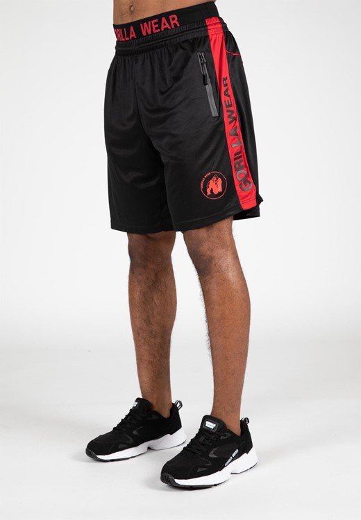 Atlanta Shorts - Black/Red - 2XL/3XL