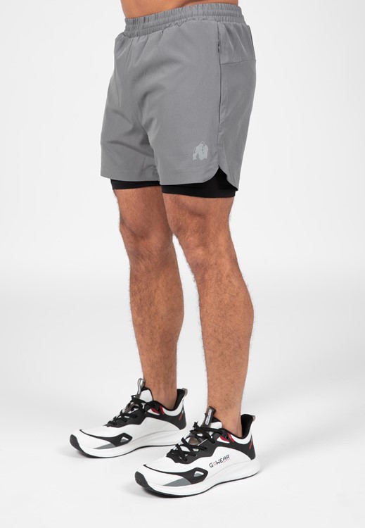 Cortez 2-in-1 Shorts - Anthracite - 4XL