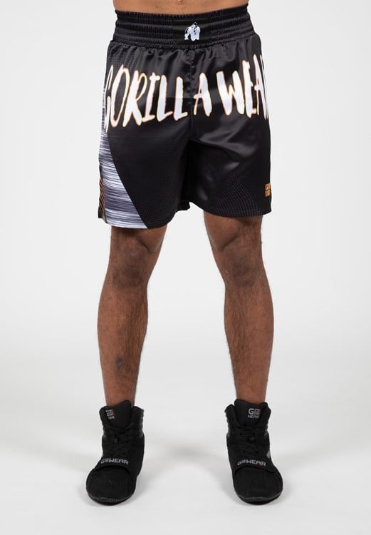 Clayton Boxing Shorts - Black/Gold - S